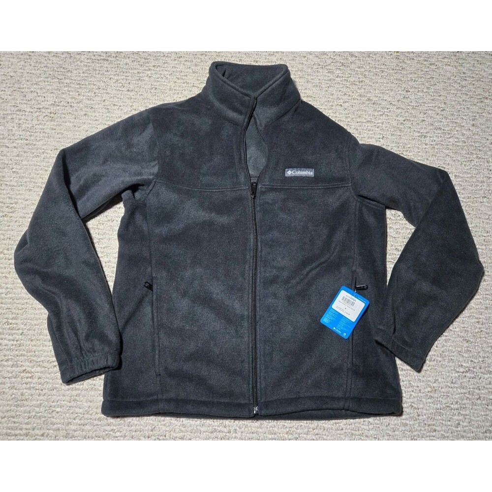 Nwt Columbia Mount Grant Fleece Full Zip Jacket Men's Medium Black